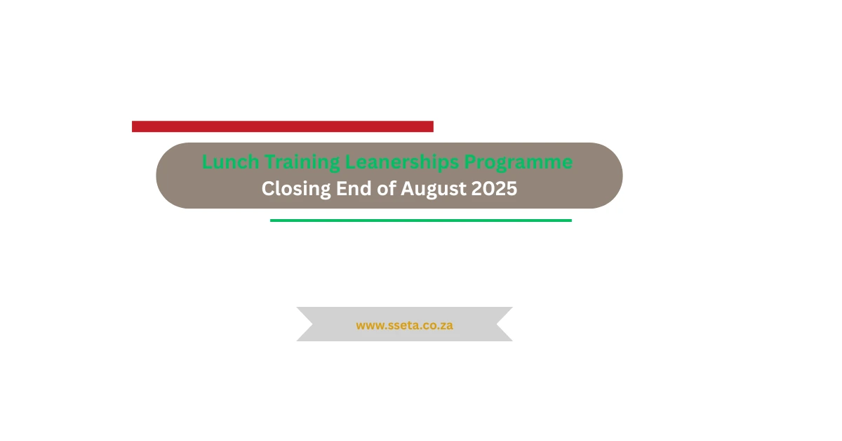 Lunch Training Leanerships Programme
