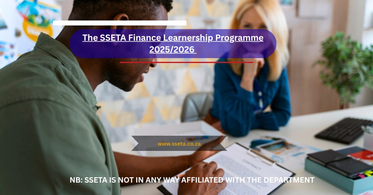 SSETA Finance Learnership Programme 2025/2026