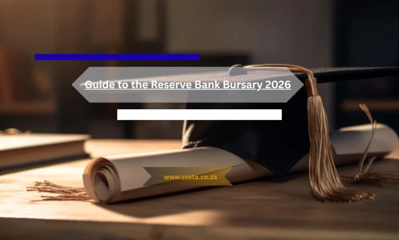 Guide to the Reserve Bank Bursary 2026