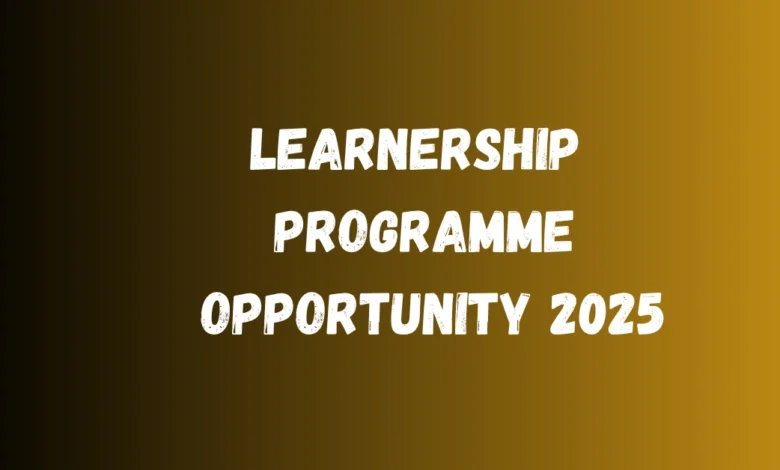 Learnership Programme Opportunity 2025