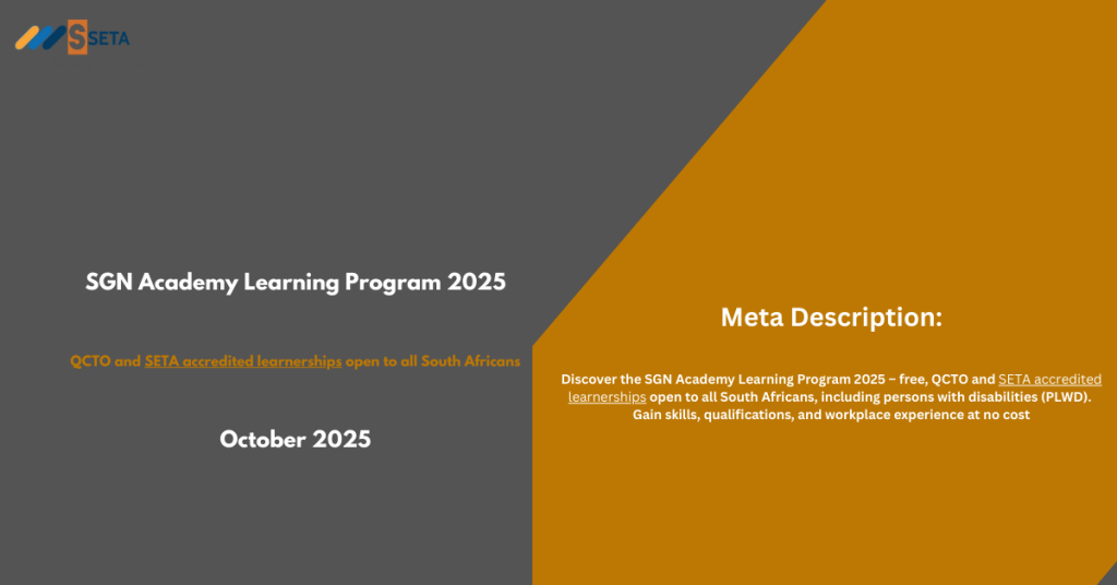 SGN Academy Learning Program 2025