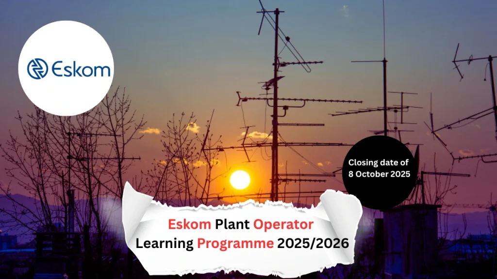 Eskom Plant Operator Learning Programme 2025/2026