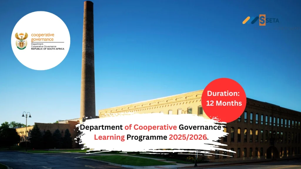 Department of Cooperative Governance Learning Programme 2025/2026