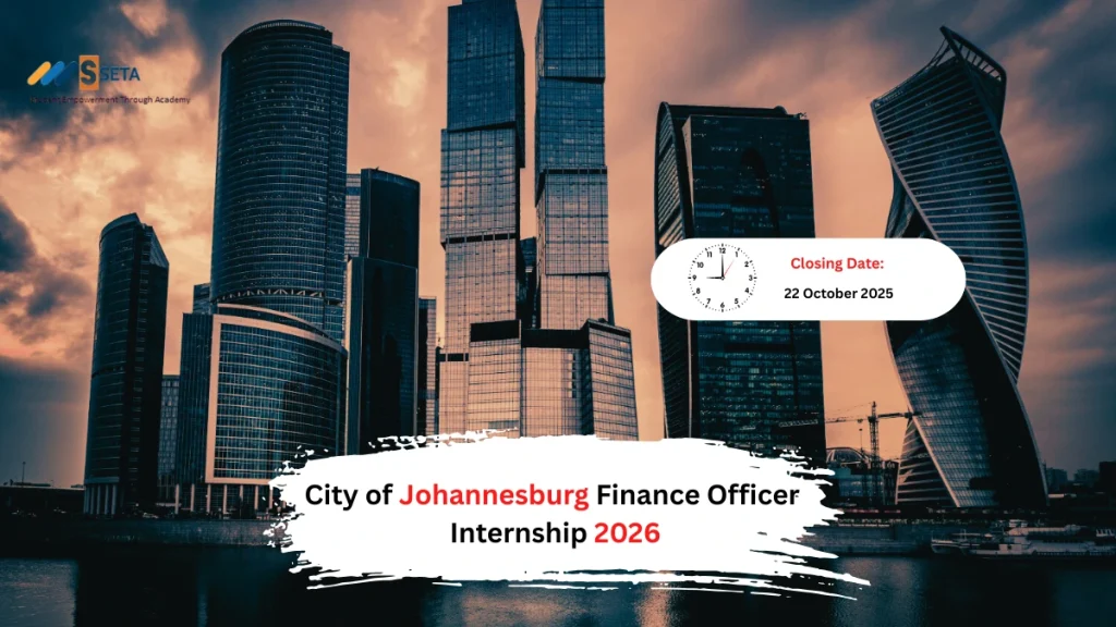 City of Johannesburg Finance Officer Internship 2026