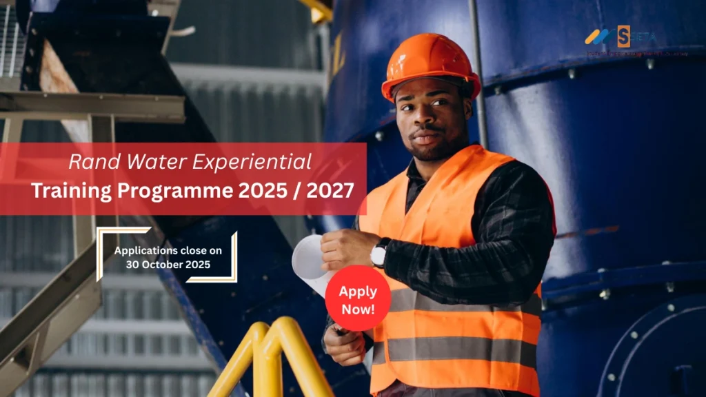 Rand Water Opens 2025/2027 Experiential Training Programme