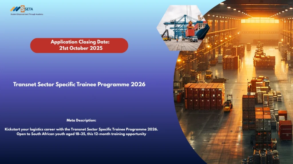 Transnet Sector Specific Trainee Programme 2026