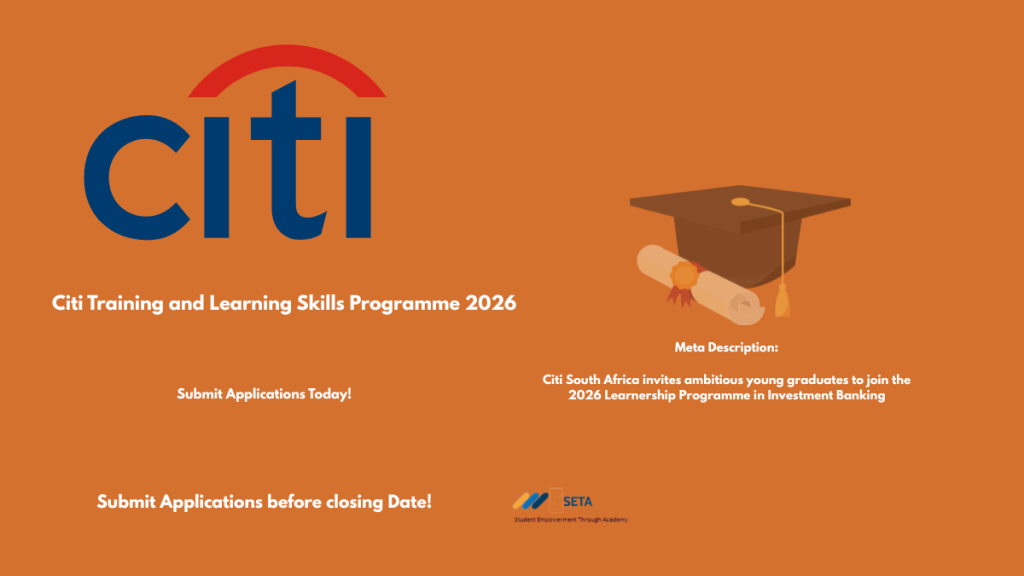 Citi Training and Learning Skills Programme 2026