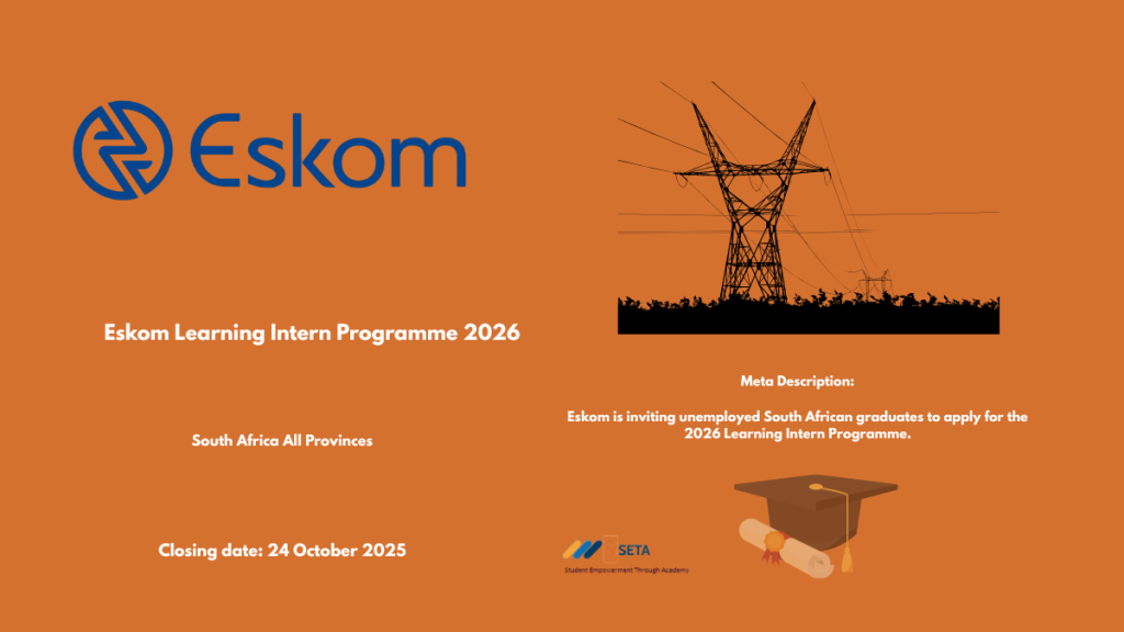 Eskom Learning Intern Programme 2026