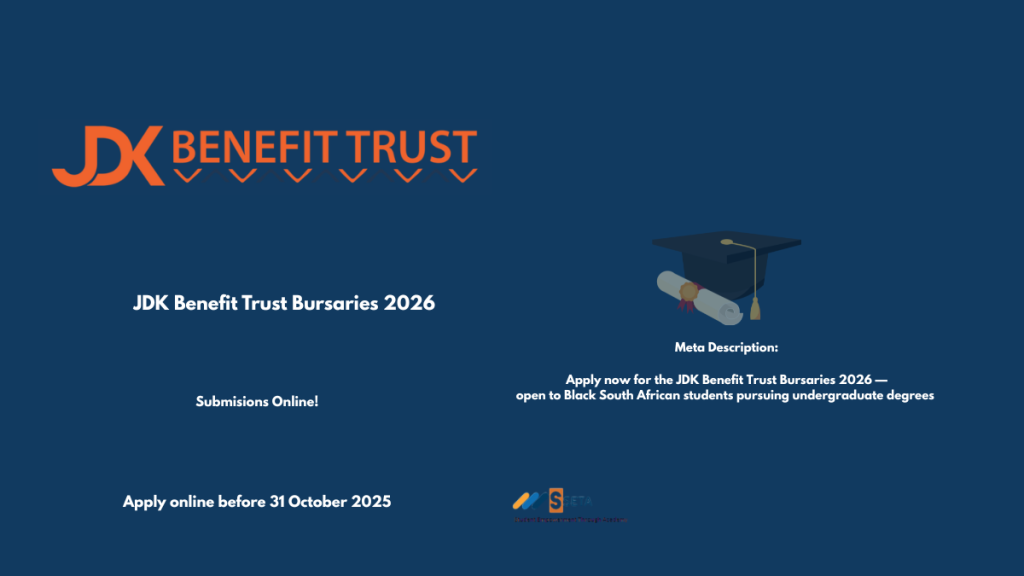 JDK Benefit Trust Bursaries 2026