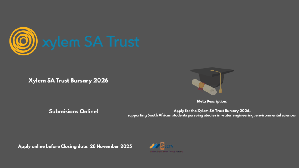 Xylem SA Trust Bursary 2026