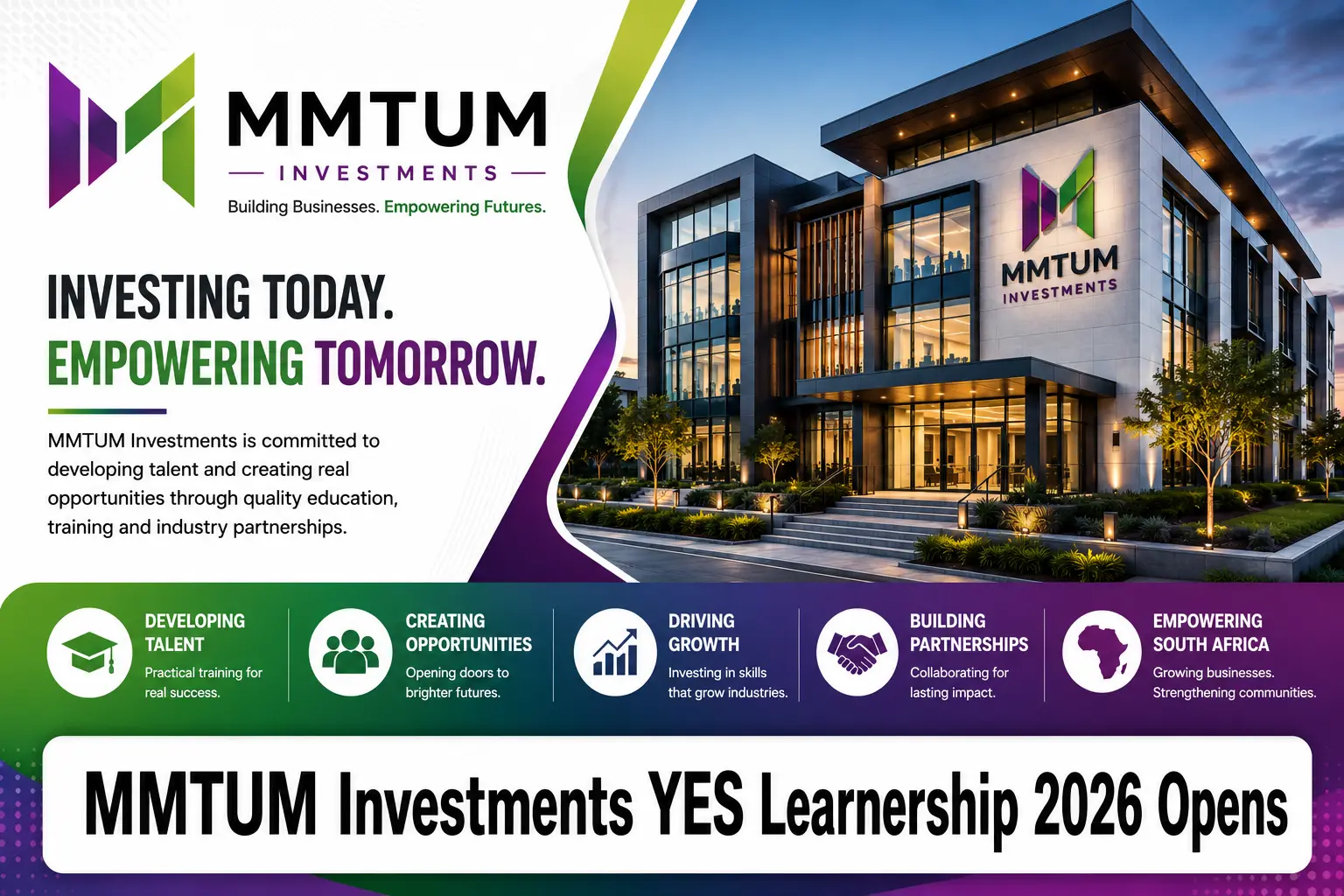 MMTUM Investments YES Learnership 2026