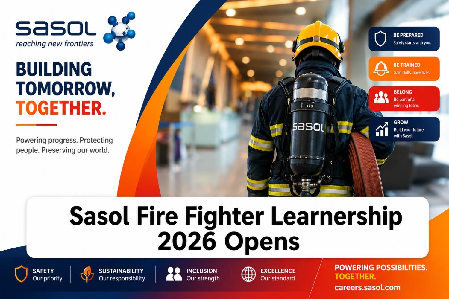 Sasol Fire Fighter Learnership 2026