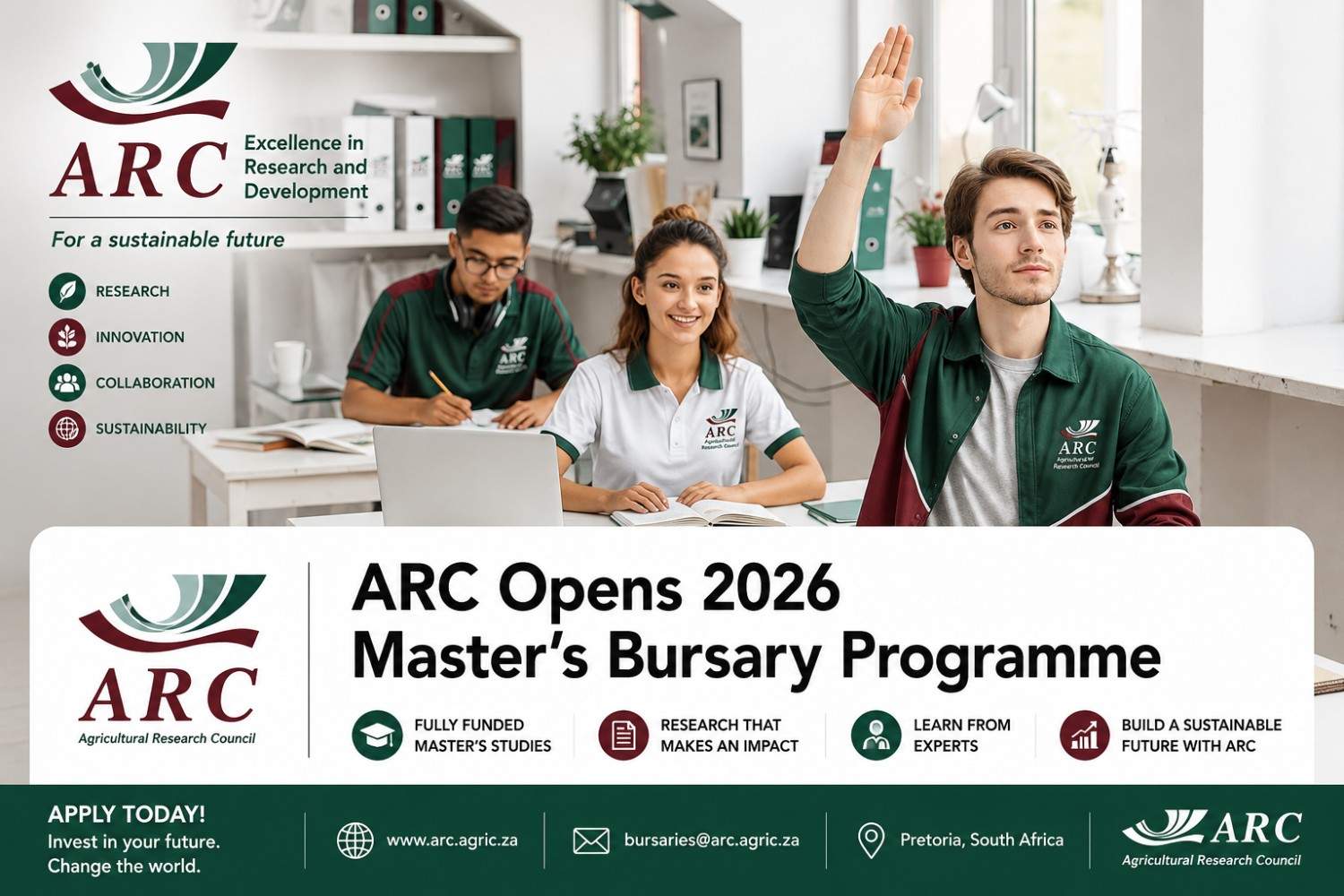 ARC Opens 2026 Master's Bursary Programme