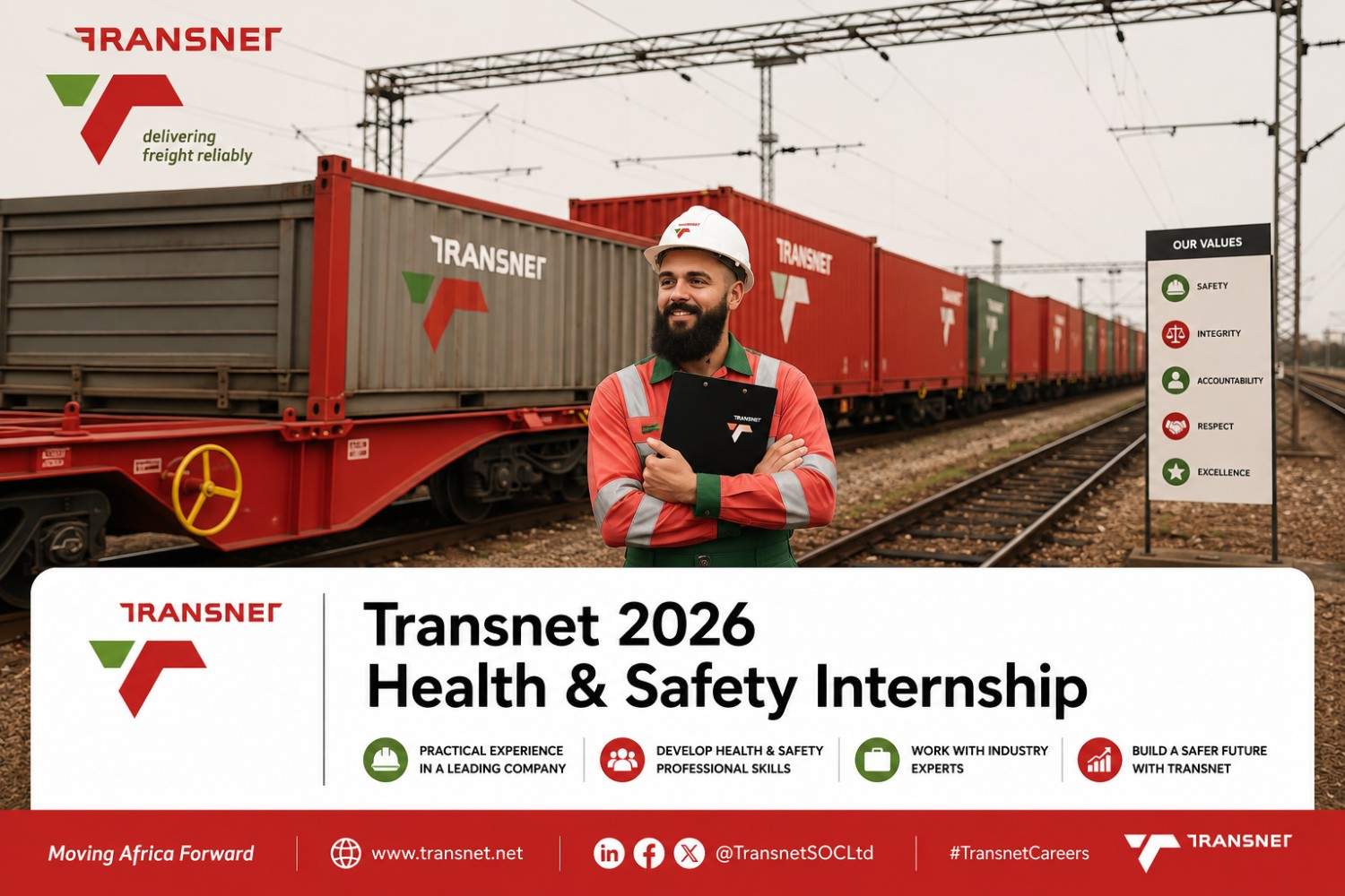 Transnet Freight Rail Opens 2026 Health & Safety Internship