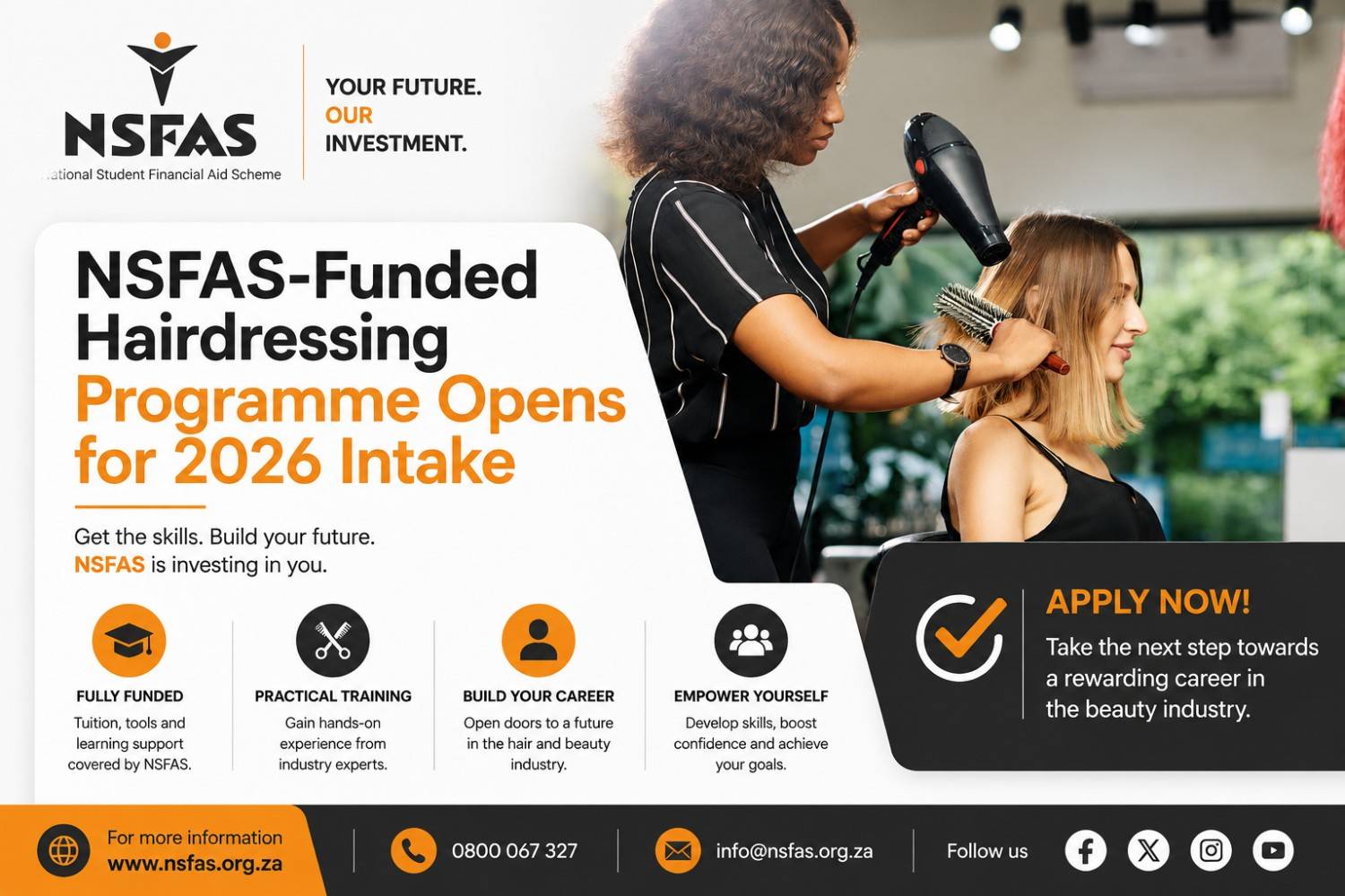 NSFAS-Funded Hairdressing Programme