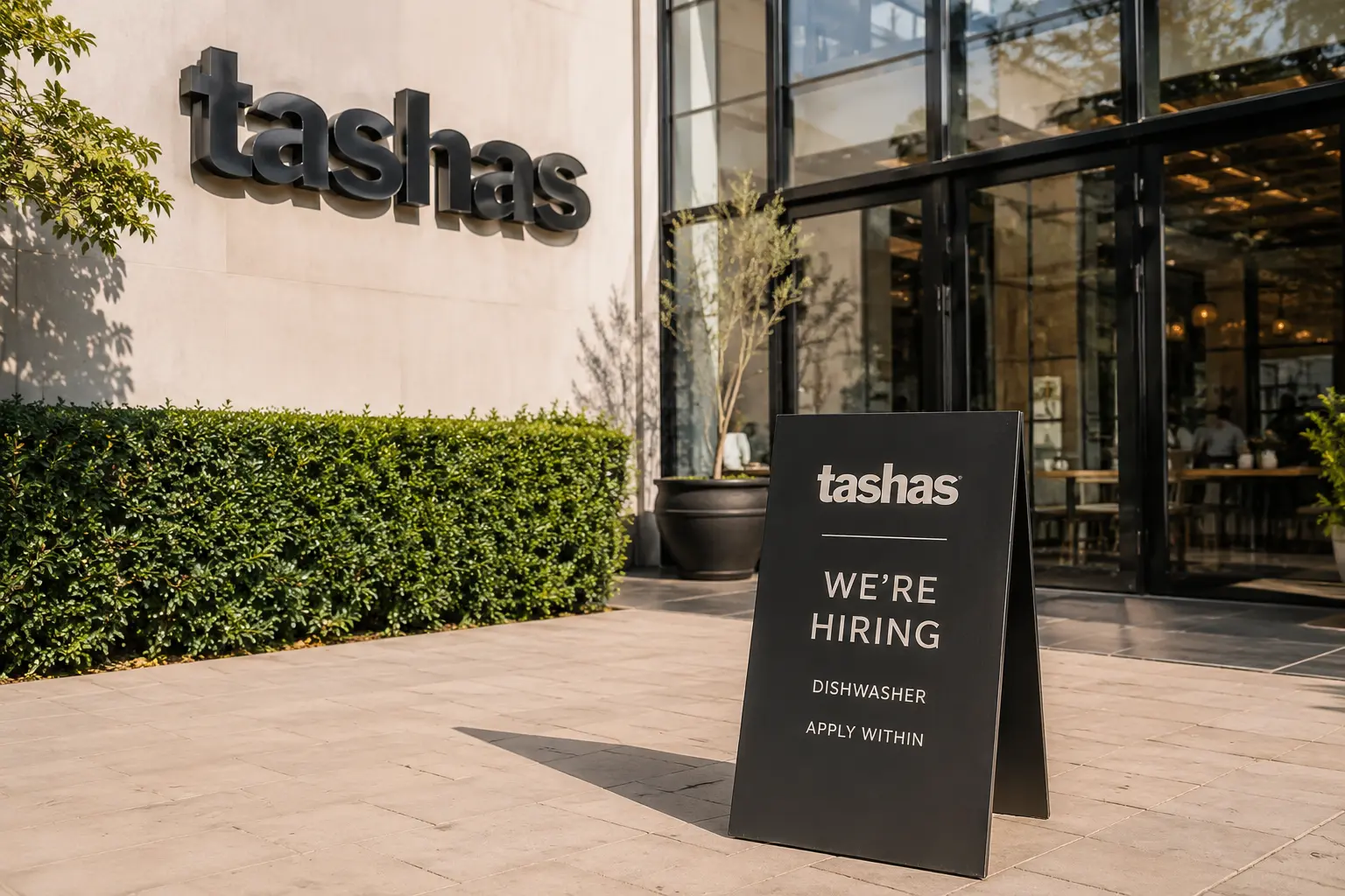 Tashas Rosebank Dishwasher Vacancy